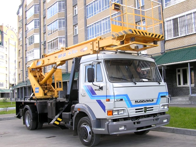 Автовышка АПТ-18 на шасси КАМАЗ 4308 Автовышка АПТ-18 на шасси КАМАЗ 4308