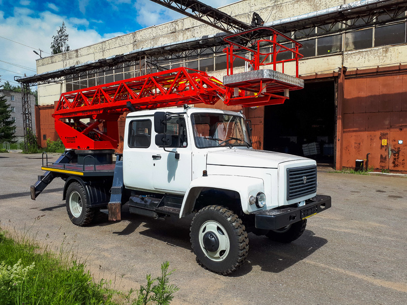 Автовышка ПСС-131.18Э на шасси ГАЗ 3309 5-ть мест Автовышка ПСС-131.18Э на шасси ГАЗ 3309 5-ть мест