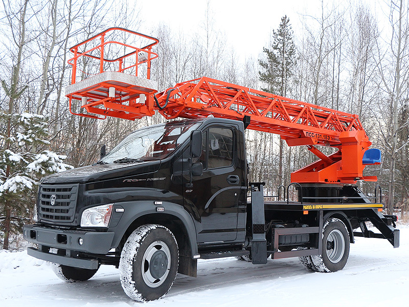Автовышка ПСС-131.18Э на шасси ГАЗ C42R41 Автовышка ПСС-131.18Э на шасси ГАЗ C42R41