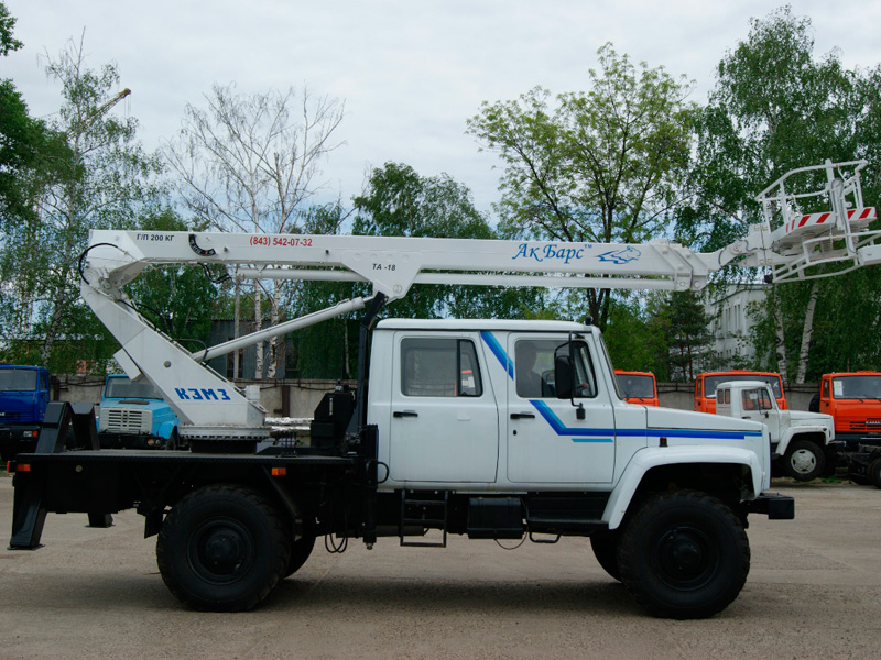 Автовышка ТА-18 на шасси ГАЗ 33081 Автовышка ТА-18 на шасси ГАЗ 33081