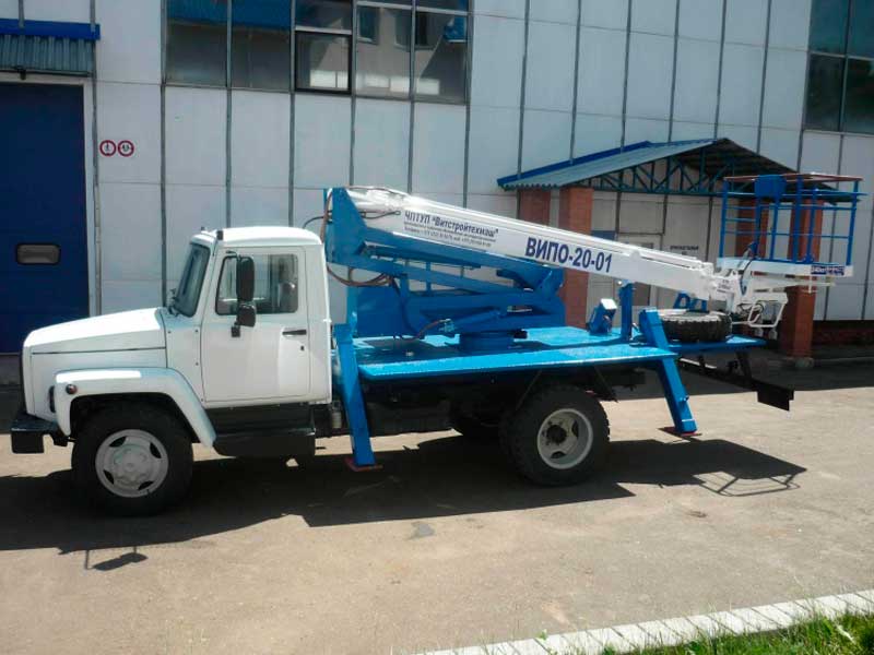 Автовышка ВИПО-20-01 на шасси ГАЗ 3309 Автовышка ВИПО-20-01 на шасси ГАЗ 3309