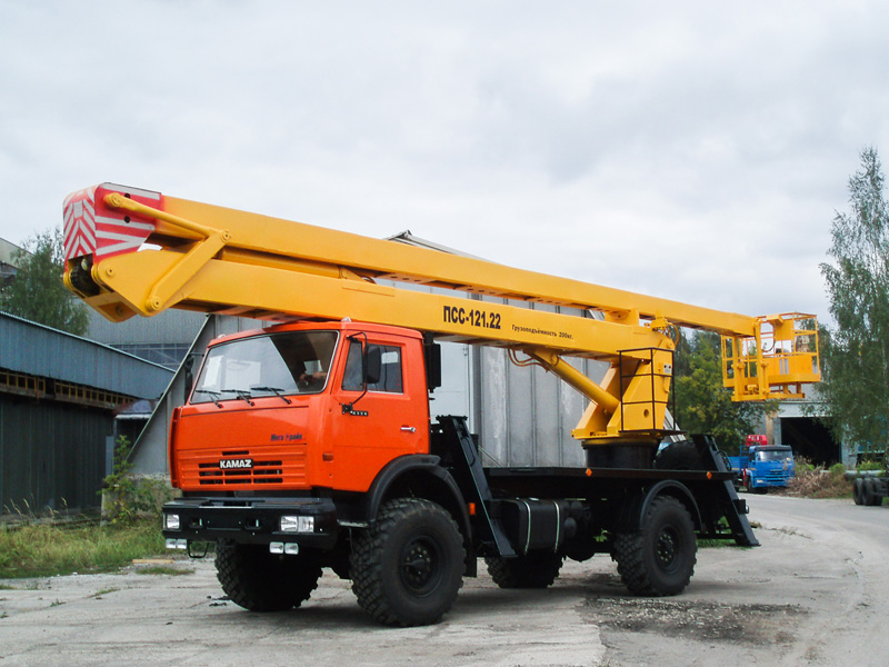 Автовышка ПСС-121.22 на шасси КАМАЗ 43502 Автовышка ПСС-121.22 на шасси КАМАЗ 43502