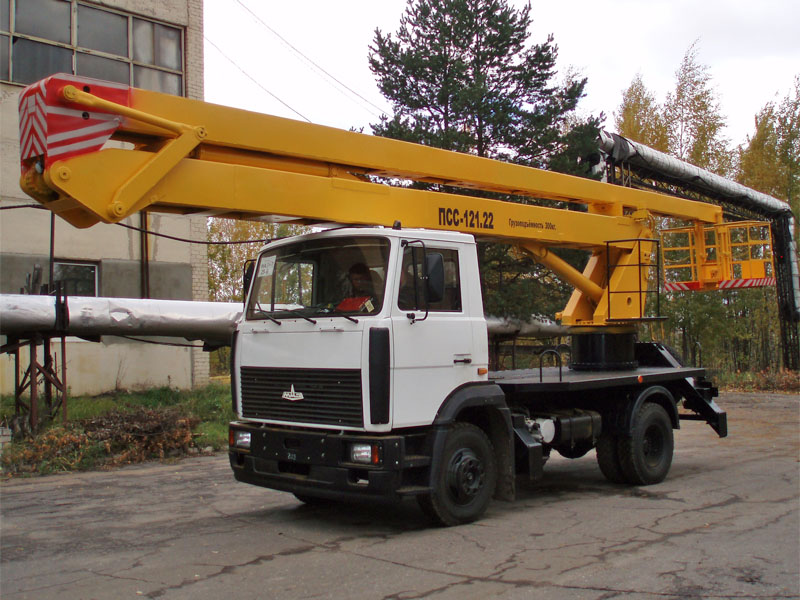 Автовышка ПСС 121.22 (АГП-22.02) на шасси МАЗ 438043 Автовышка ПСС 121.22 (АГП-22.02) на шасси МАЗ 438043