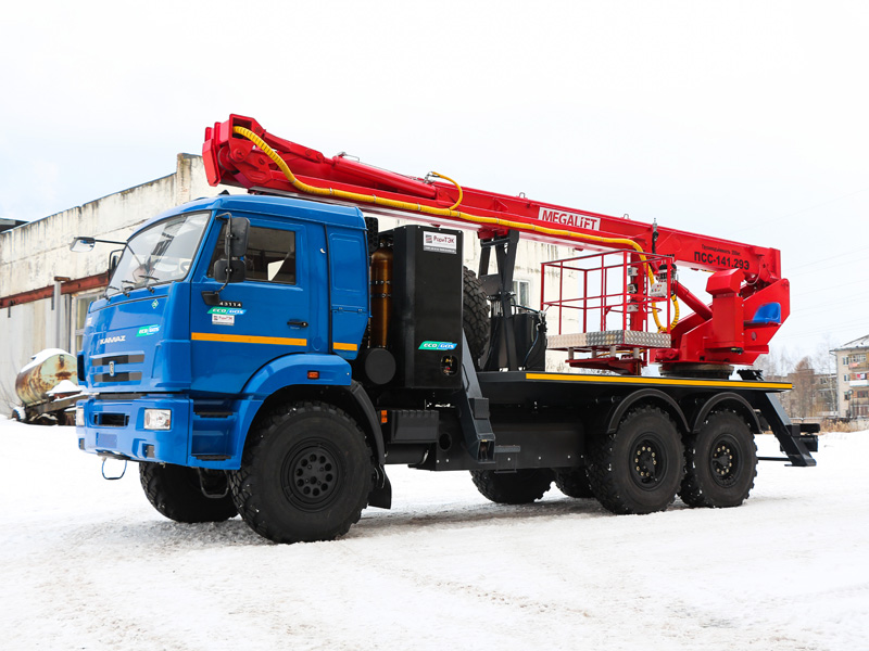 Автовышка ПСС-141.29Э на шасси КАМАЗ 43114 ГБО Автовышка ПСС-141.29Э на шасси КАМАЗ 43114 ГБО