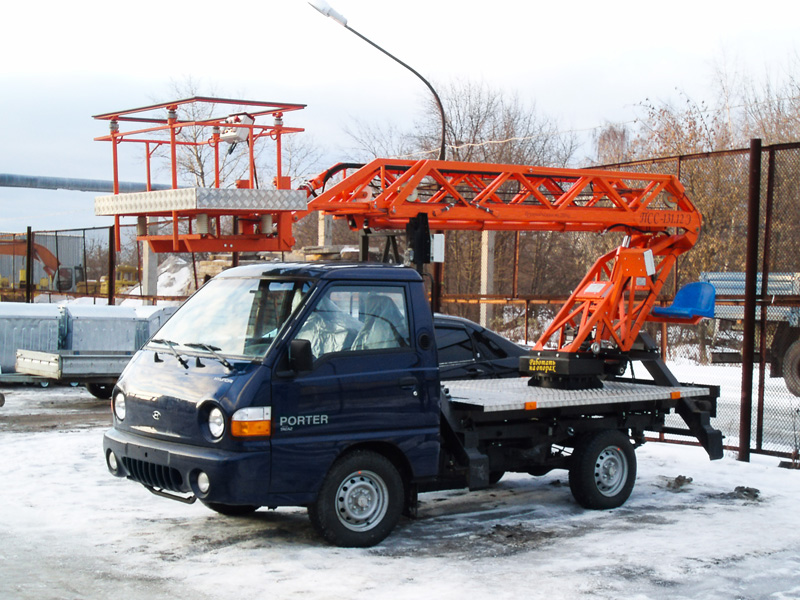 Автовышка ПСС-131.12Э на шасси HYUNDAI Porter Автовышка ПСС-131.12Э на шасси HYUNDAI Porter