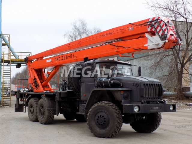 Автовышка ПМС-328 01 на шасси УРАЛ-4320 Автовышка ПМС-328 01 на шасси УРАЛ-4320