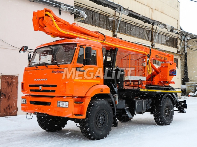 Автовышка ПСС-141.29Э на шасси КАМАЗ 43502 Автовышка ПСС-141.29Э на шасси КАМАЗ 43502