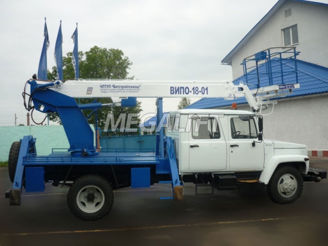 Автовышка ВИПО-18-01 на шасси ГАЗ 3309 Автовышка ВИПО-18-01 на шасси ГАЗ 3309
