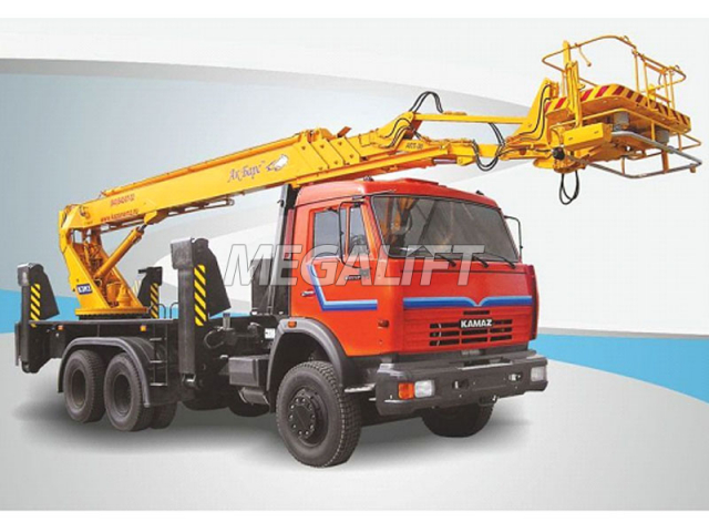 Автовышка АПТ-30 на шасси КАМАЗ 65115
